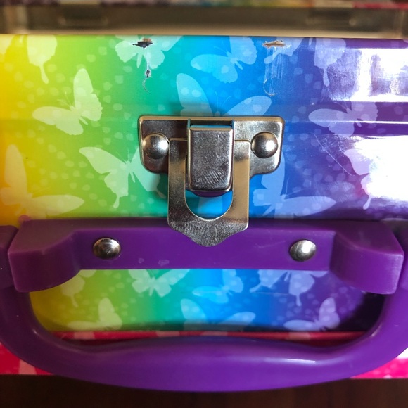 Lisa Frank Unicorn Rainbow Metal Lunchbox Tin and 100 Piece Puzzle - Picture 9 of 10